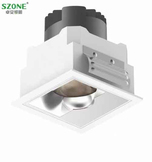 Zhuo'an Lighting Embedded Square LED Downlight (Minimalist Style)